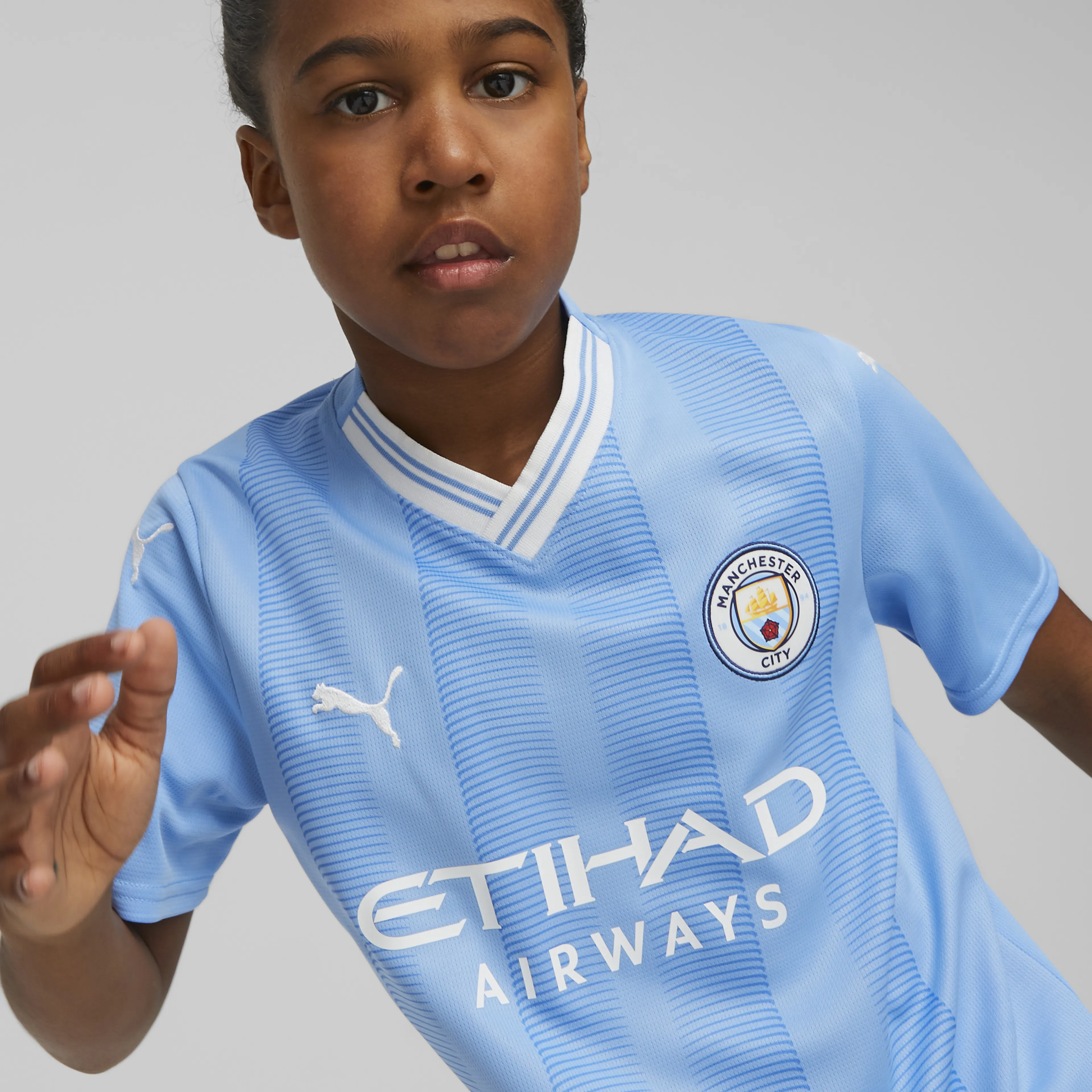 Manchester City Hjemmedrakt Replica 23/24 Junior