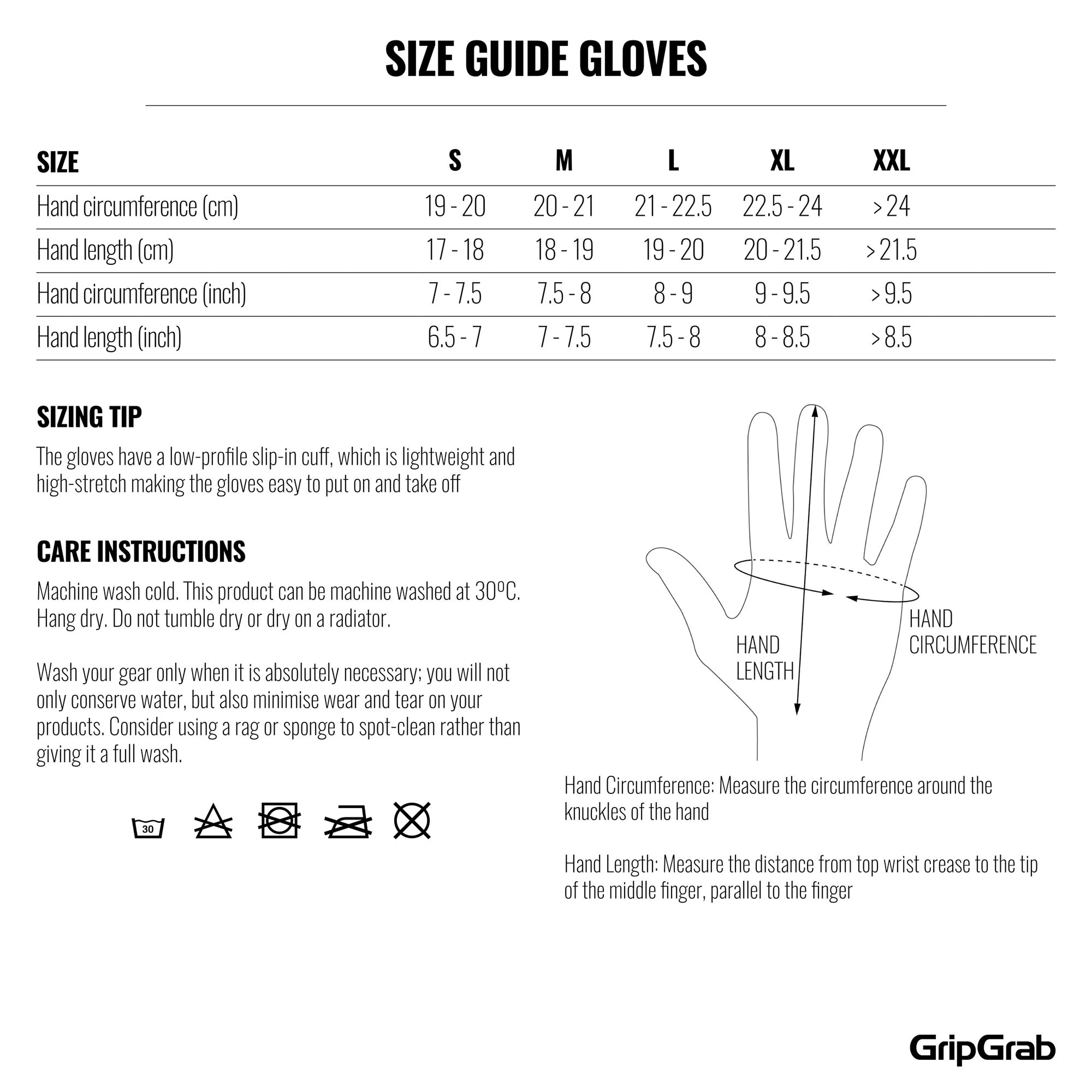 Aerolite InsideGrip Long Finger Glove