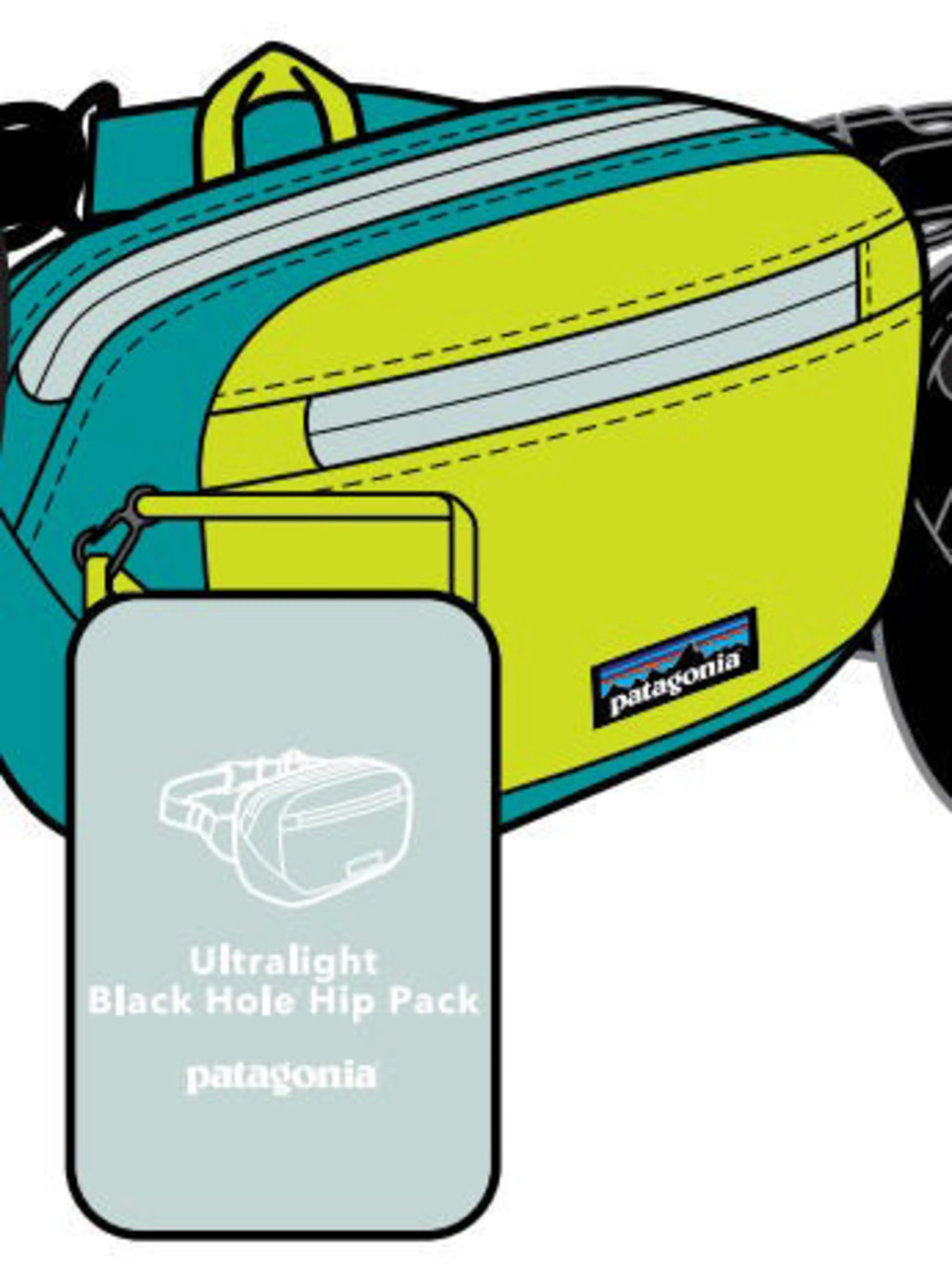 Ultralight Black Hole Mini Hip Pack