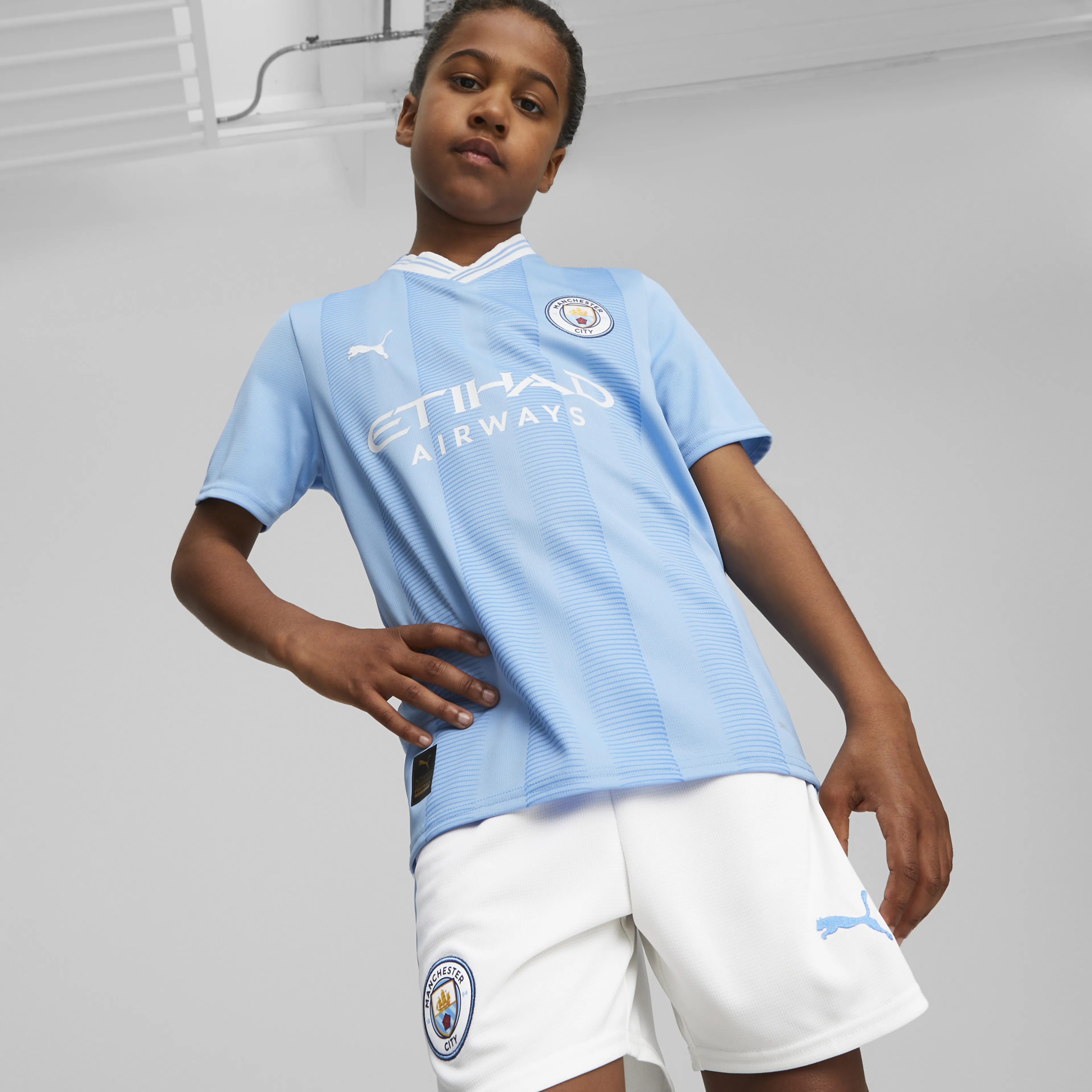 Manchester City Hjemmedrakt Replica 23/24 Junior