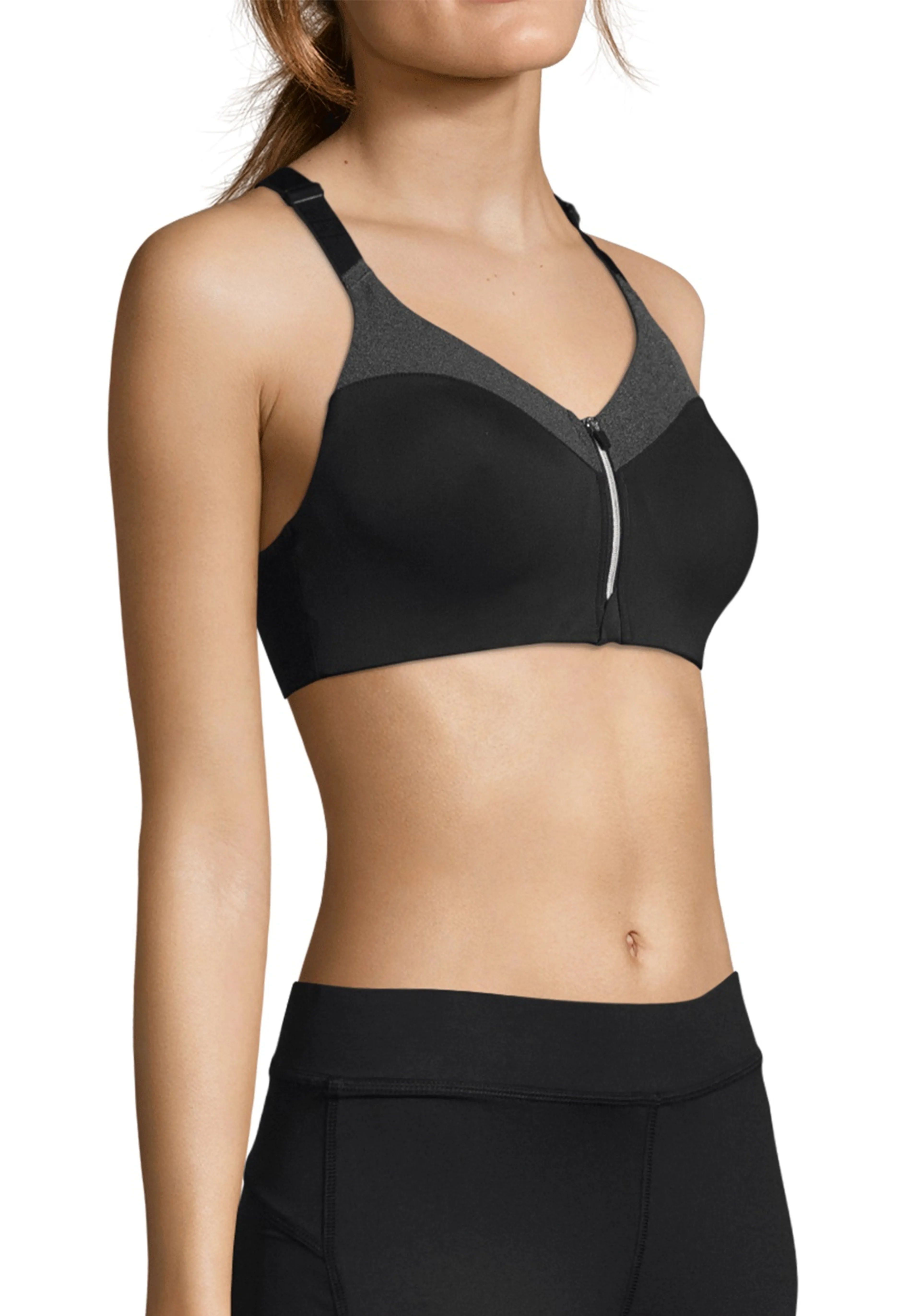 Front Zip Sports Bra