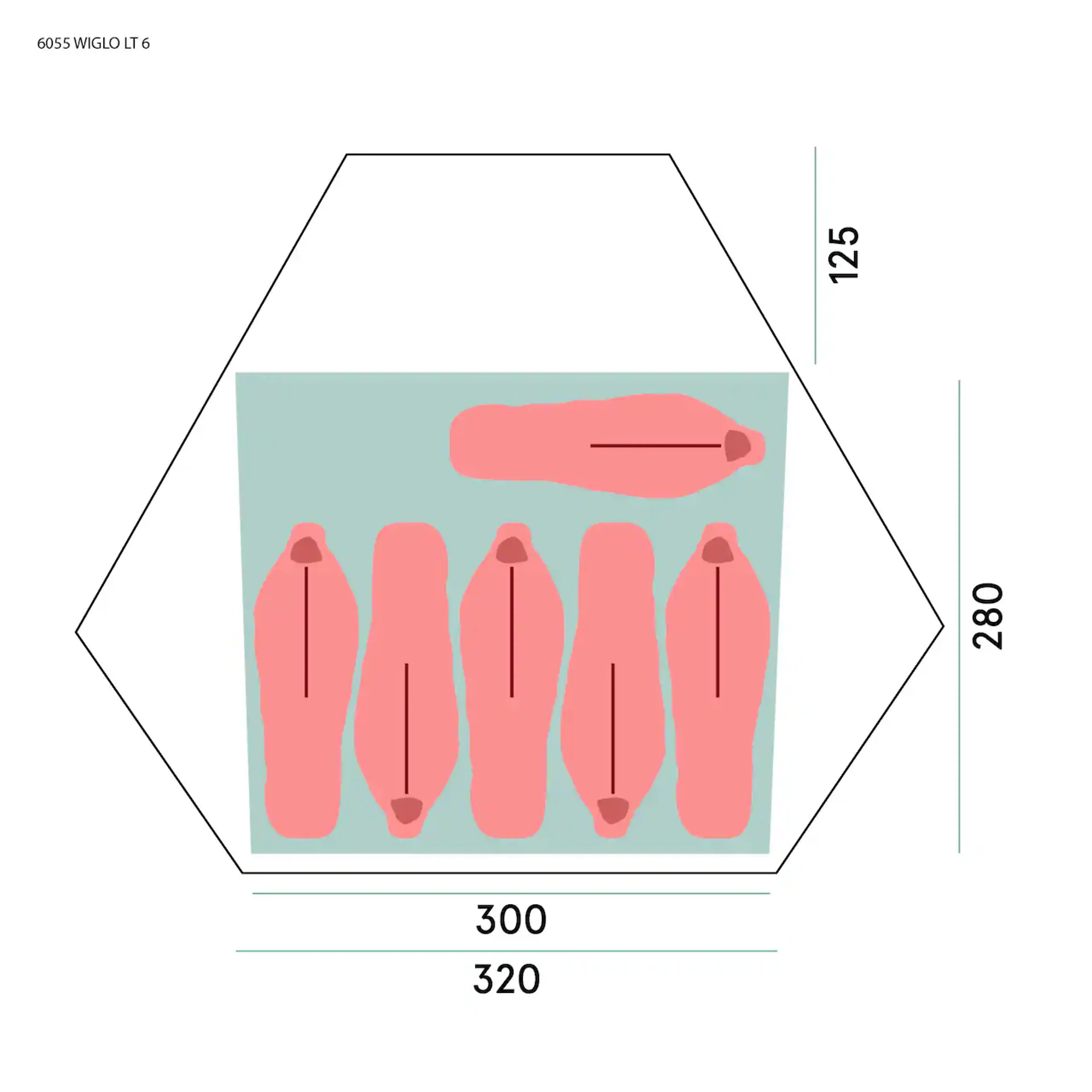 Wiglo® LT 6-Pers Tent