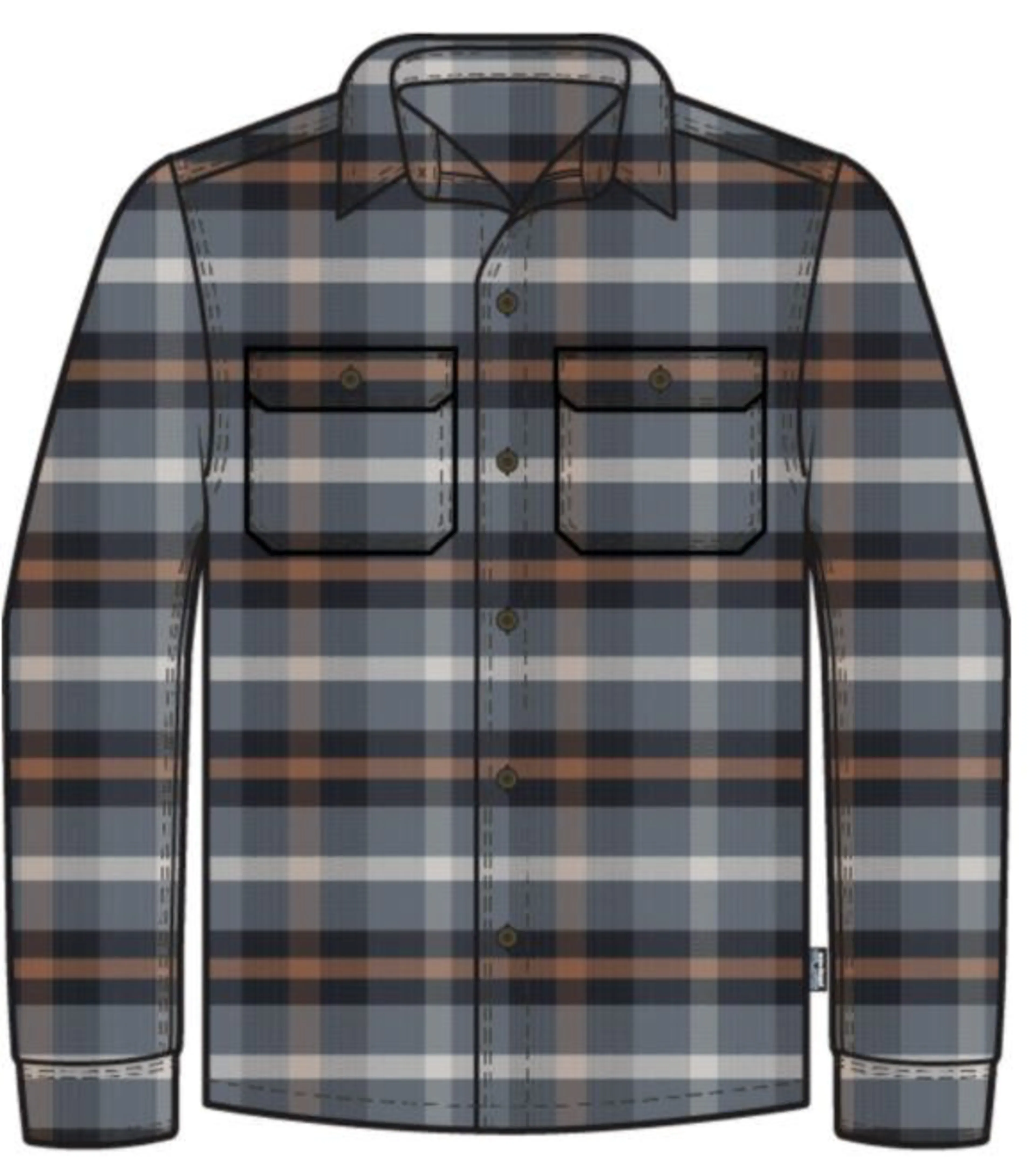 M's L/S Organic Cotton MW Fjord Flannel Shirt