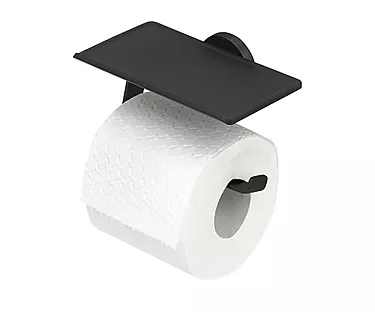 2011321730746 - Toalettpapirholder (med hylle) Noon, Sort (matt) (b).jpg