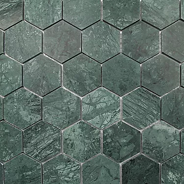 7834124 - AZ Marmor Hexagon, Verde India Green (Mosaikk) 5x5 (a).jpg