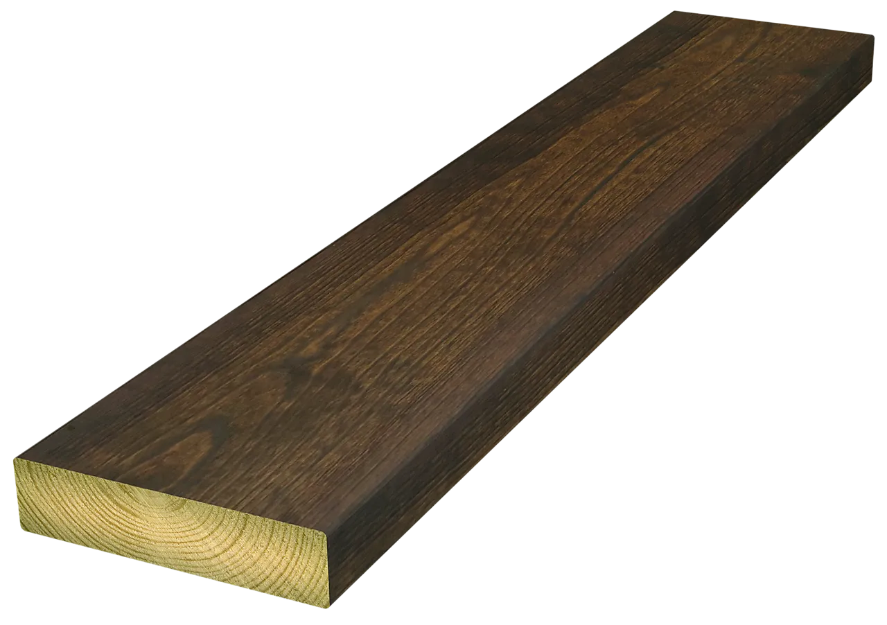 Terrassebord royalimpregnert brun furu 28x145 mm null - null - 2 - Miniatyr