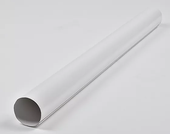 Nedløpsrør stål 75 mm 3M hvit