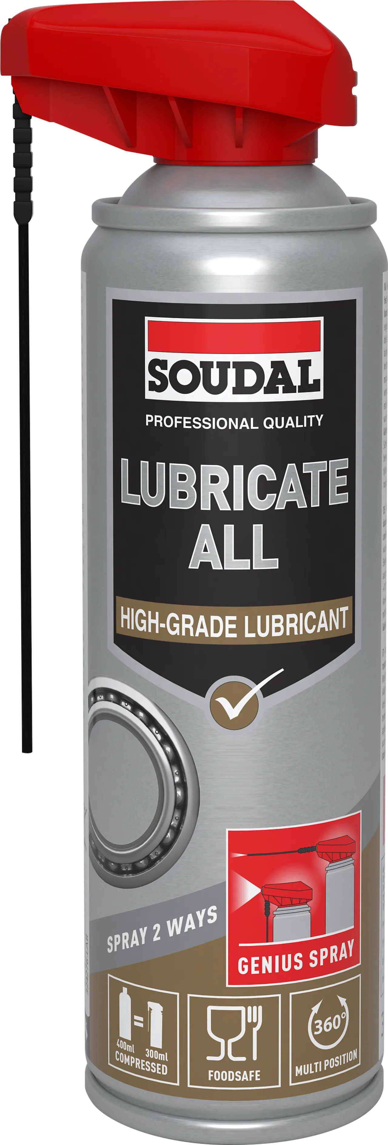 Spray lubricate 300ml soudal lubricate 300ml