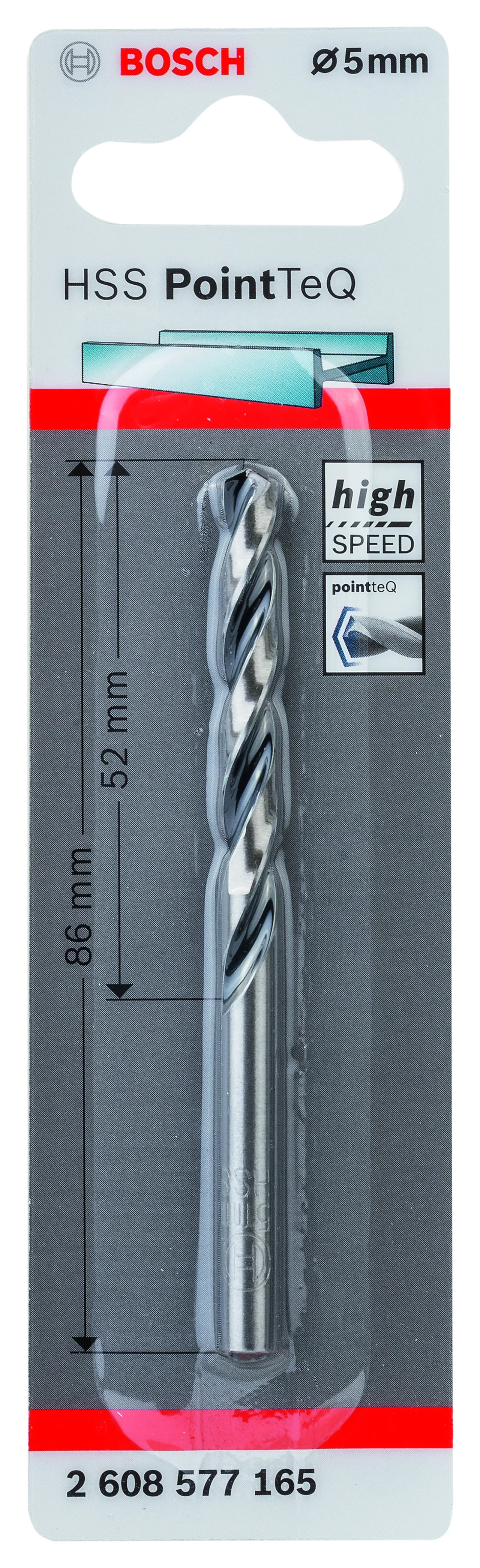 Metallbor pointtec hss-r 5,0mm bosch   n40