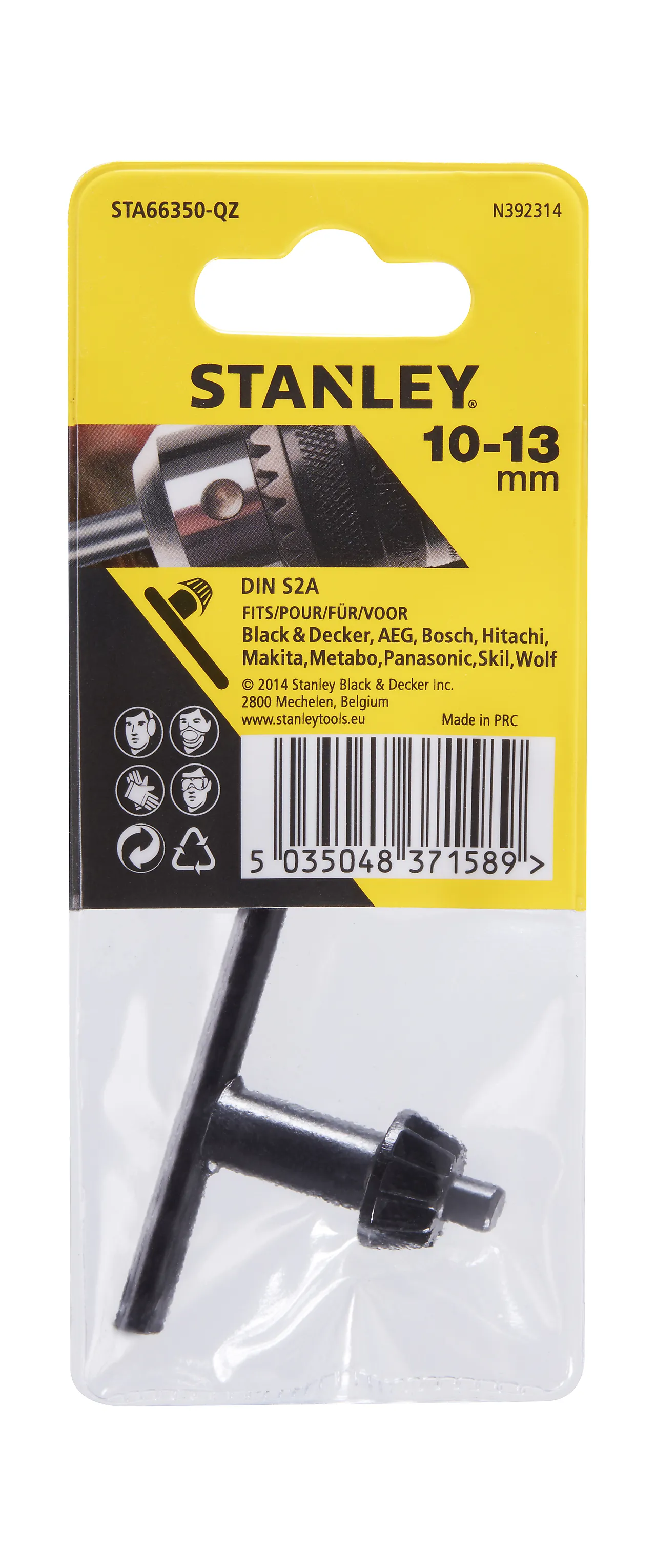 Chucknøkkel din s2a ,13mm sta66350 stanley null - null - 2 - Miniatyr