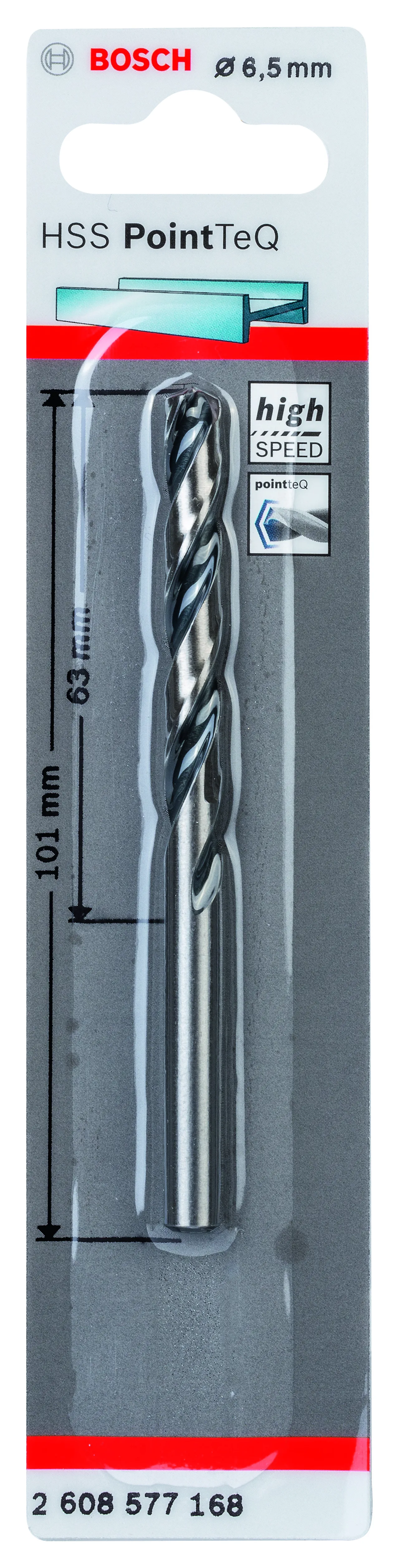 Metallbor pointtec hss-r 6,5mm bosch   n40