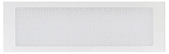 Ventilasjonsrist stål hvit 240 x 75 mm