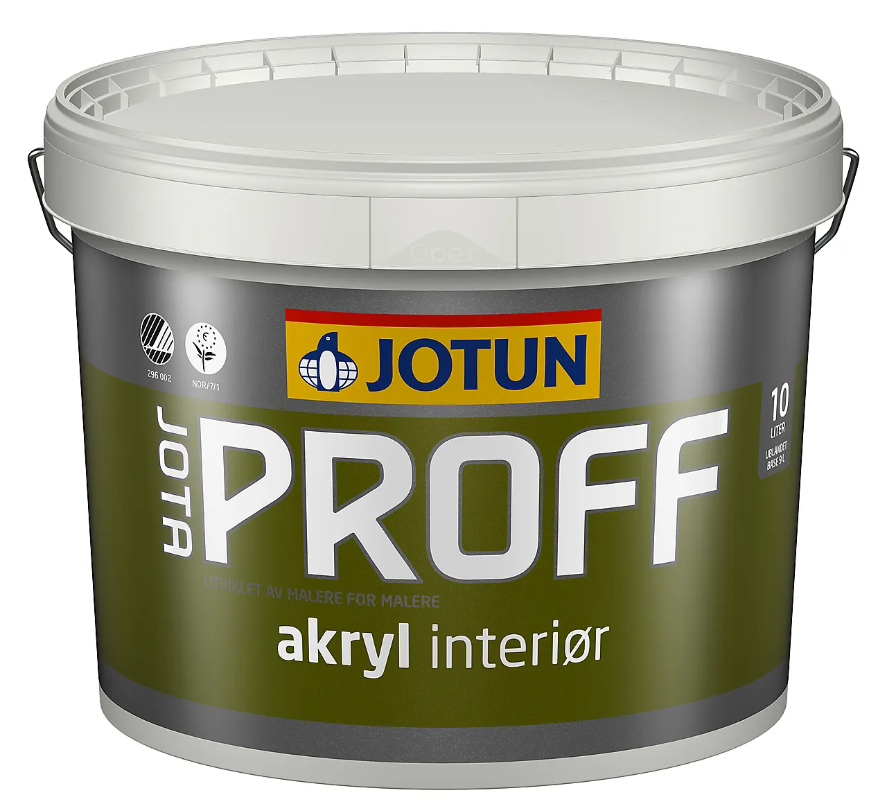 Jotaproff akryl 25 hvit 9 liter