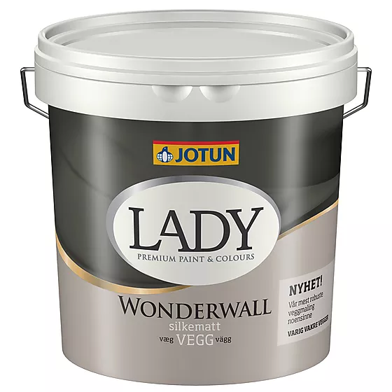 Wonderwall silkematt hvit 2,7 liter