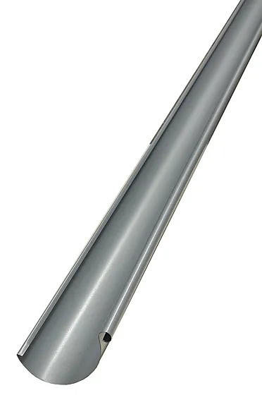 Takrenne 01 125 mm 4 meter stål sølv