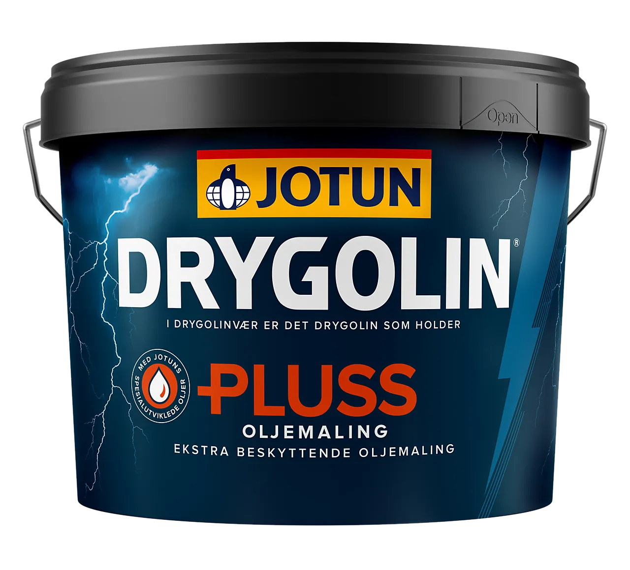 Drygolin Pluss utendørs maling hvit 10 liter