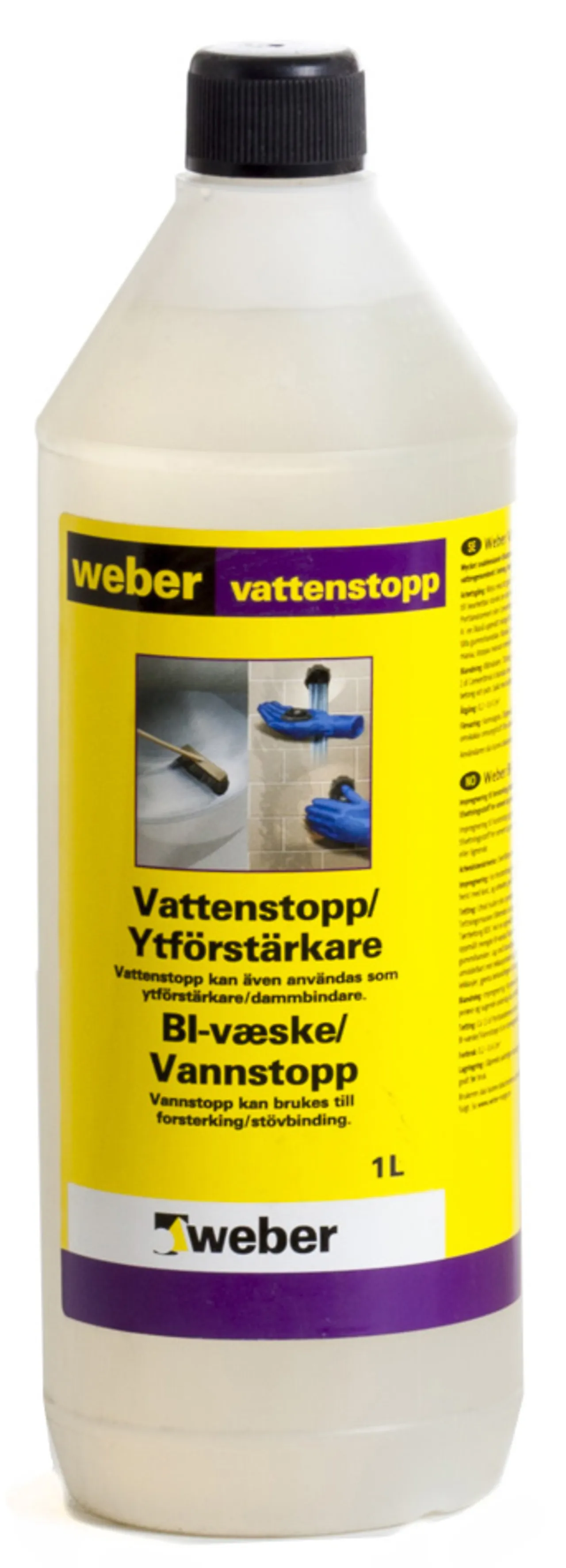 Weber bi-væske/vannstopp 1ltr tilsetningsstoff/overflateforsterke