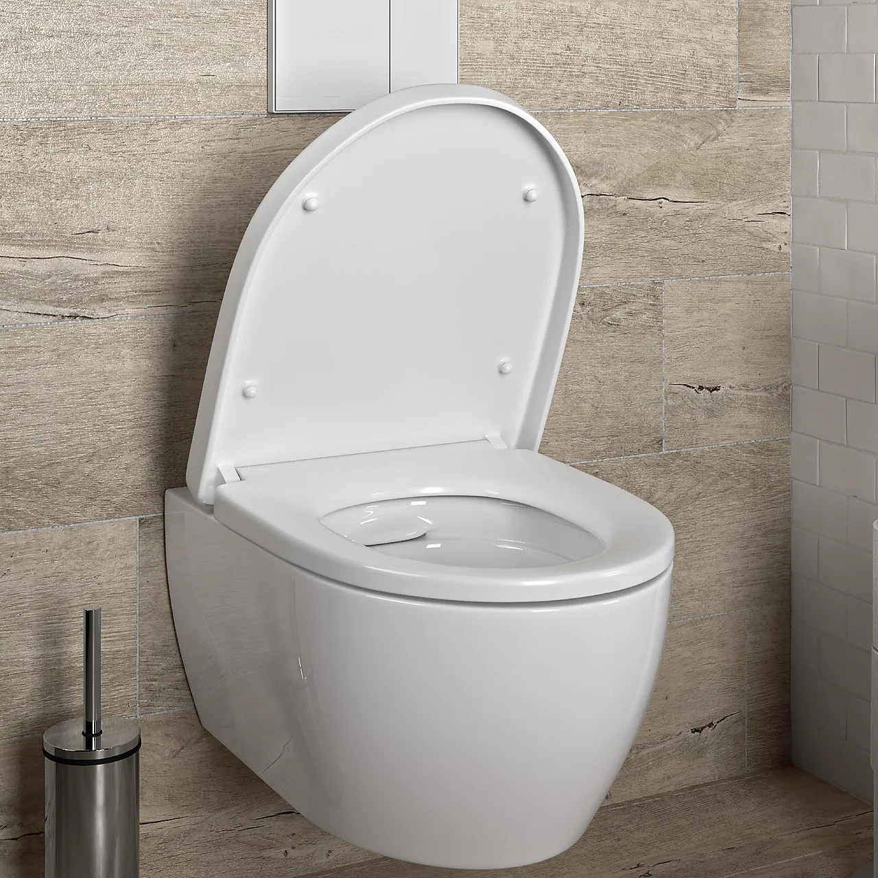 Edge toalettsete hvit soft close og quick release Espada null - null - 4