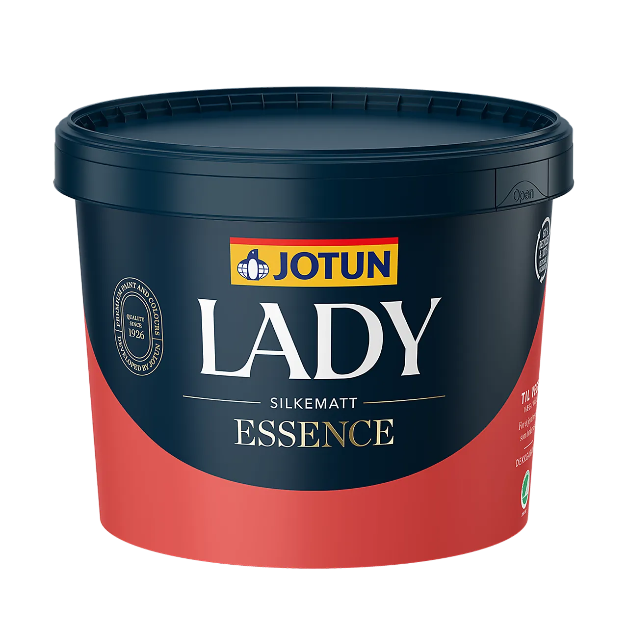 Lady Essence interiørmaling hvit 2,7 liter