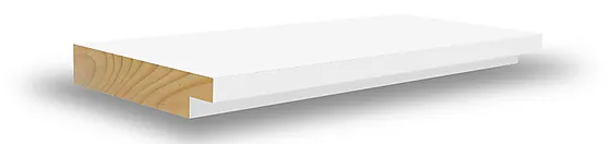 Utforing furu dørsett klassisk hvit S0500-N 18x70 mm