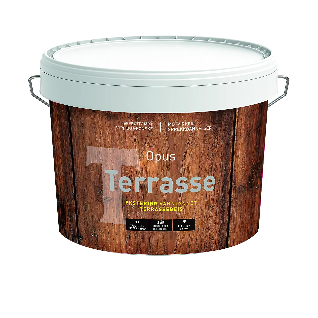 Terrassebeis base oksydgul 9 liter