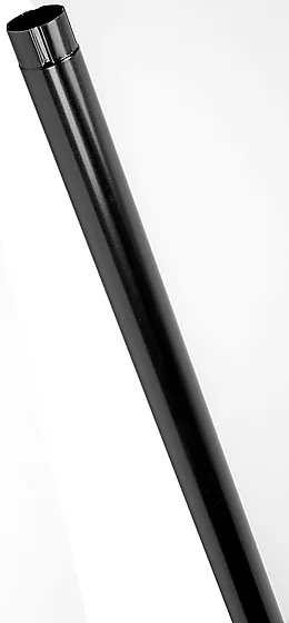 Nedløpsrør 15 75 mm 3 meter stål sort