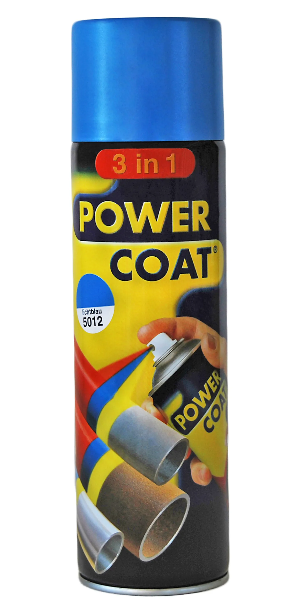Spraymaling powcoat 3in1 5012 lys blå