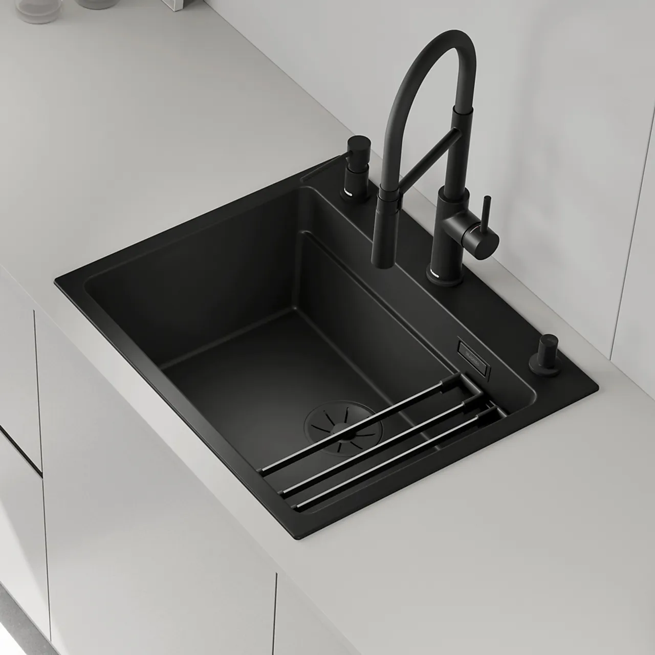 Kjøkkenvask svart etagon 6 null - null - 5