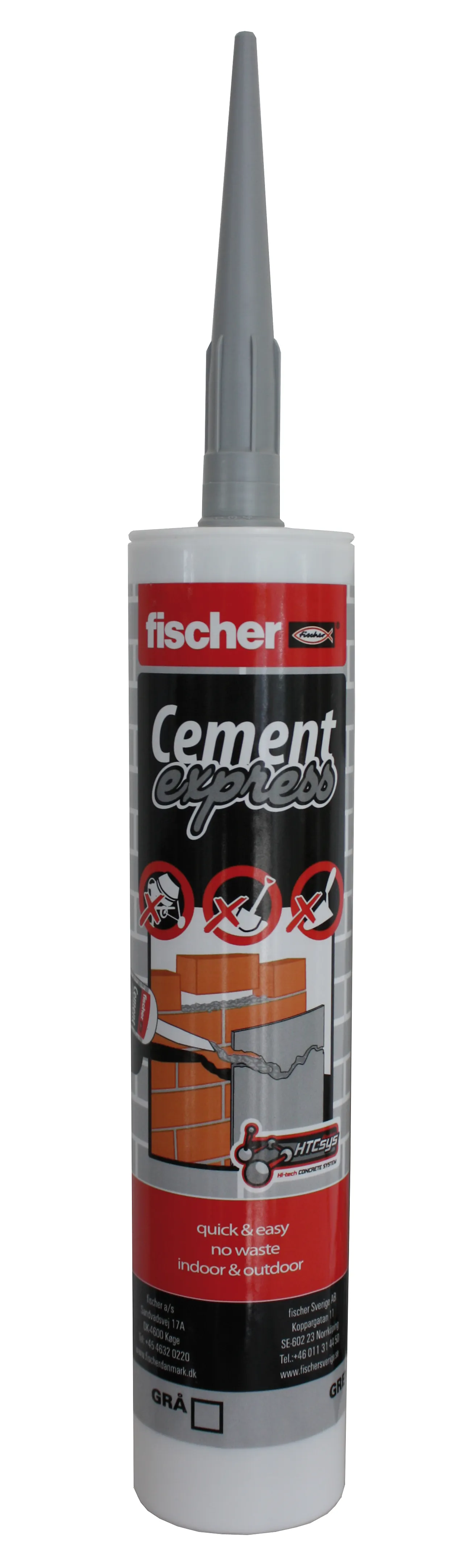 Cement Express grå 310 ml tube null - null - 5 - Miniatyr