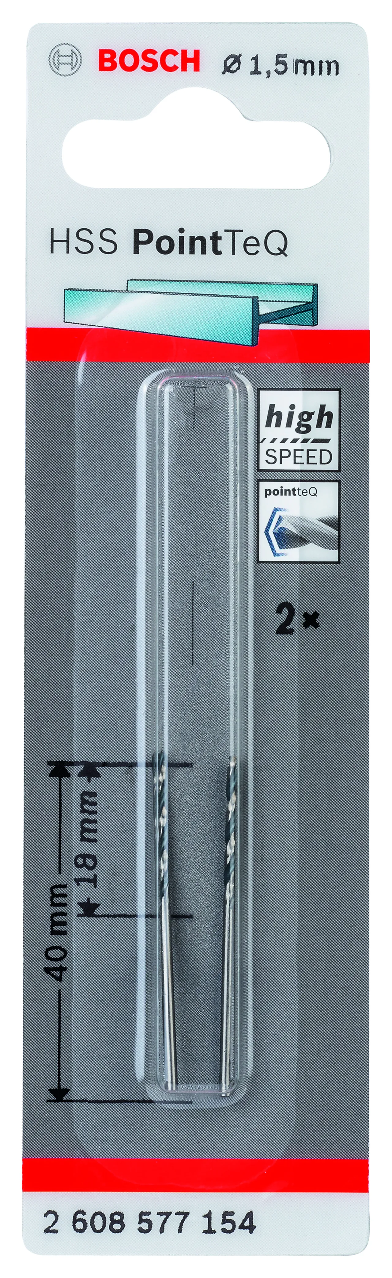 Metallbor pointtec hss-r 1,5mm a2