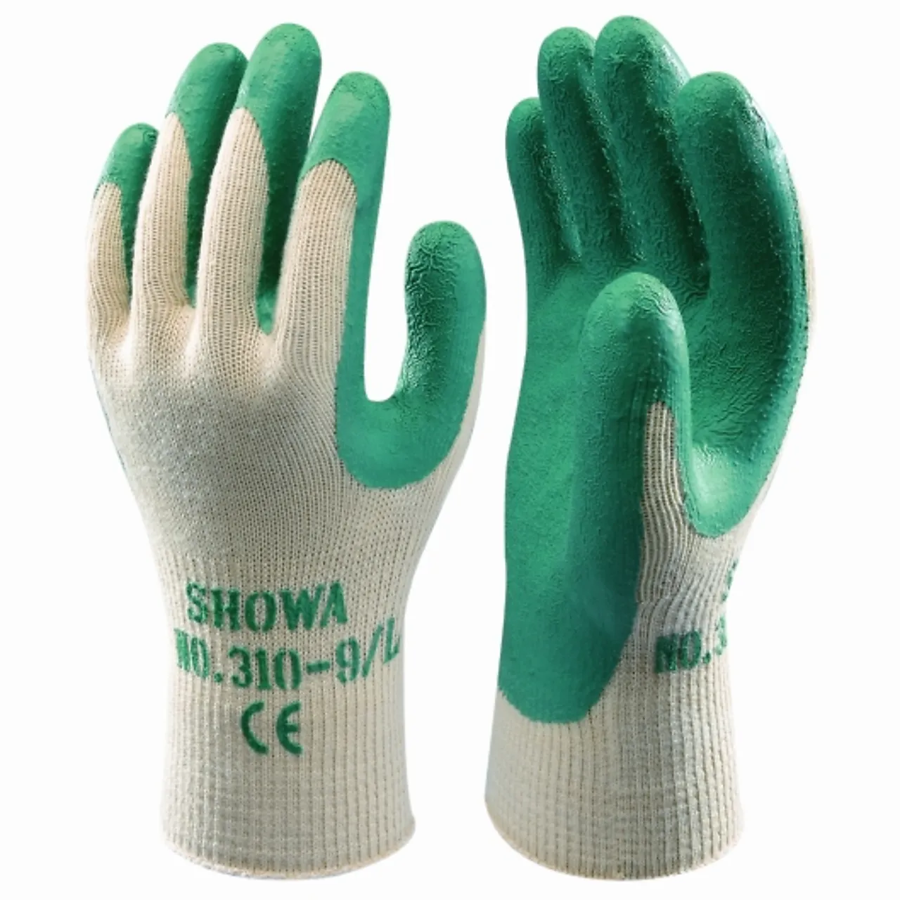 Hanske strikket 10 gummibeleggshowa grip - 109.310-10