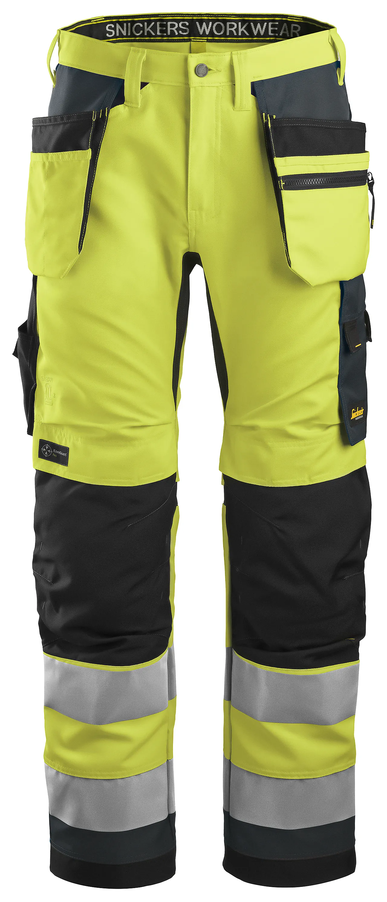 Bukse 6230 gul 48 snickers highvis kl 2 hylsterlommer null - Andre - 2 - Miniatyr