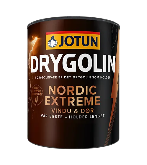 Maling Nordic Extreme vindu & dør hvit base 0,68 liter