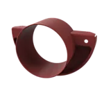 Endebunn til takrenne 120 mm med muffe rød