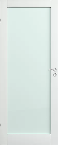 Scanflex Trend 1 dørblad hvit m/ glass 90x210 cm