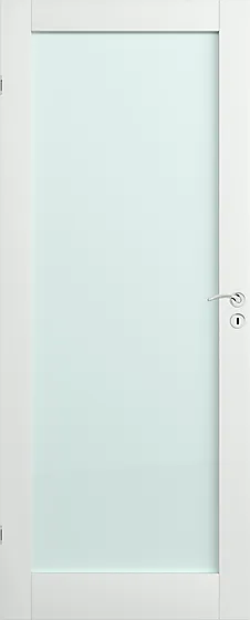 Scanflex Trend 1 dørblad hvit m/ glass 90x210 cm