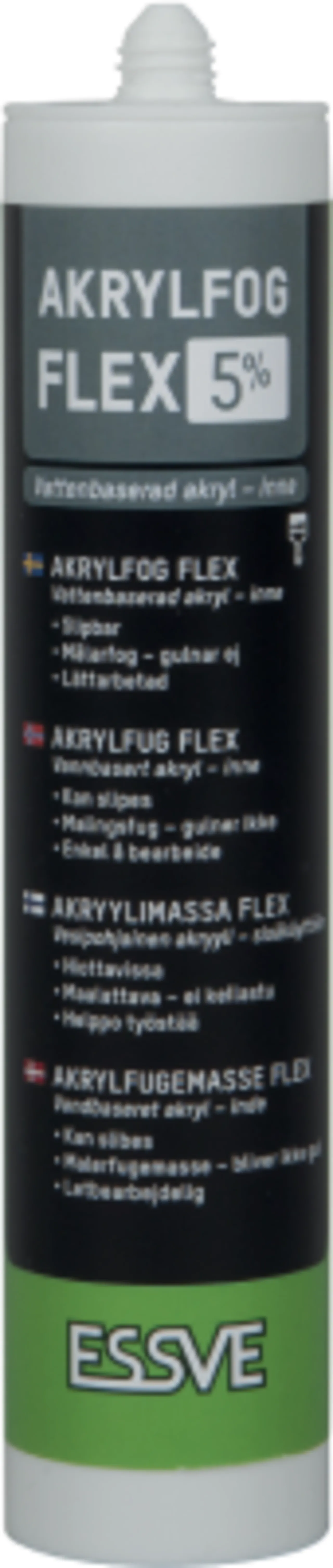 Akryl flex 5 hvit 300mlncs 0603-g80y