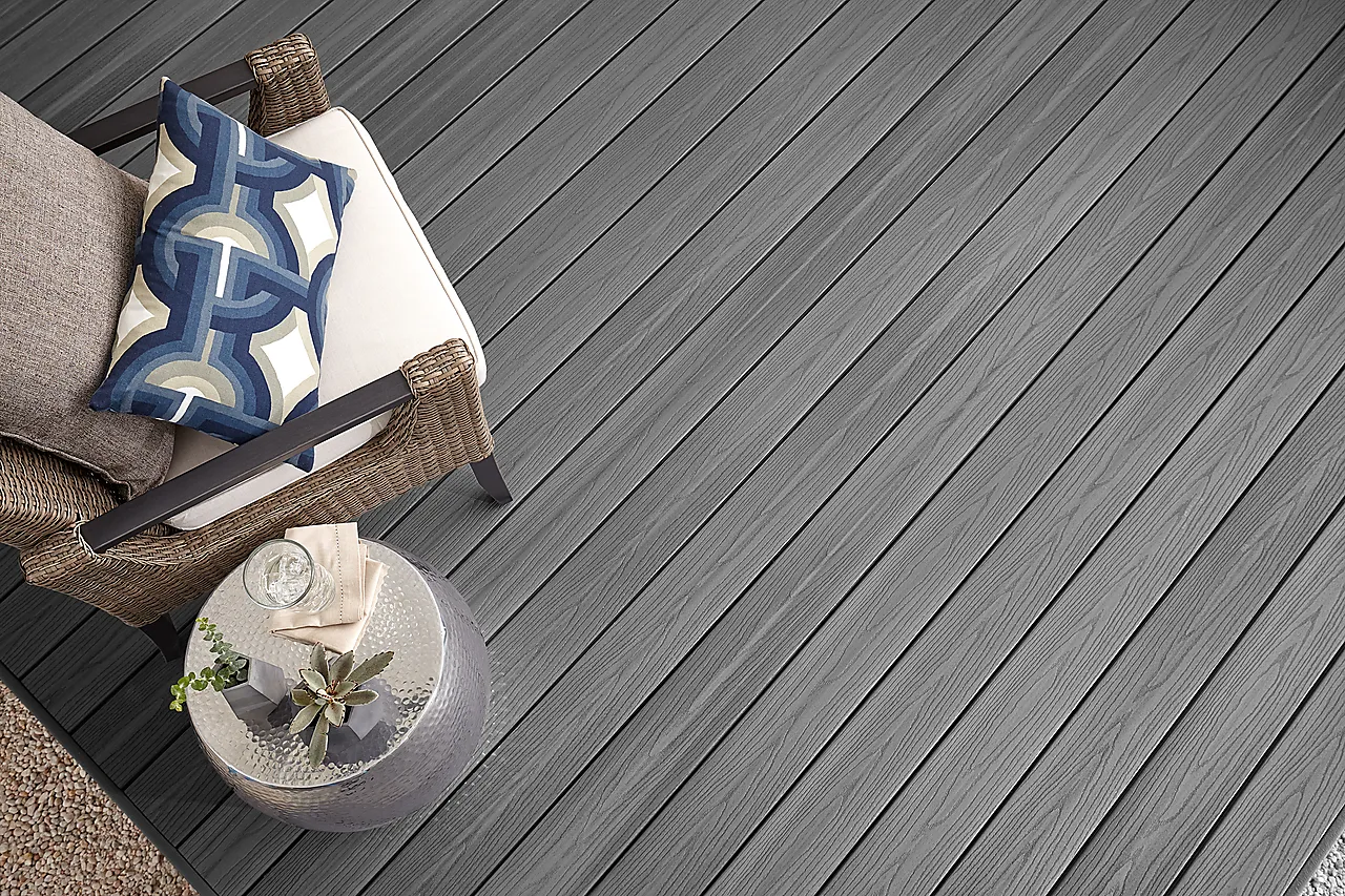 Kompositt terrassebord grå Cottage 24x137x4880 mm