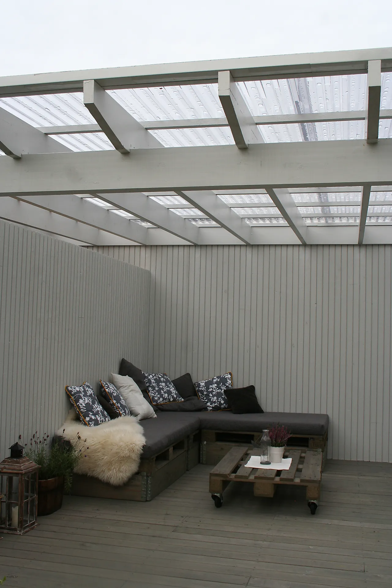 Terrassetak polykarbonat 104x240 cm 2,5 m² klar null - null - 7