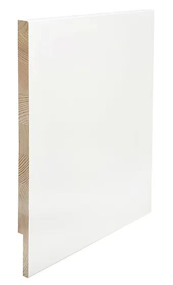 Utforing furu dørsett laminert hvit bomull S0502-Y 18x400x4400 mm