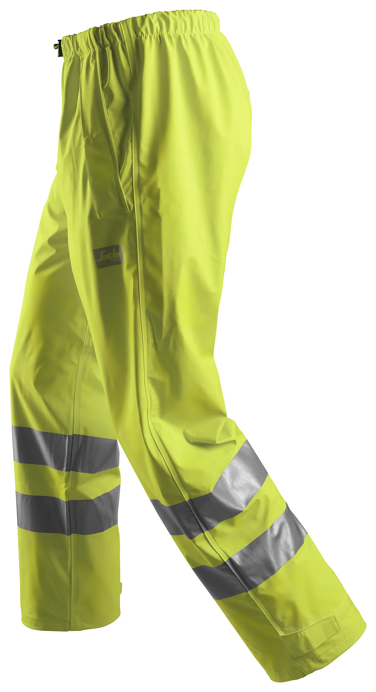 Regnbukse 8243 PU High Vis kl.2 gul S null - S - 2 - Miniatyr