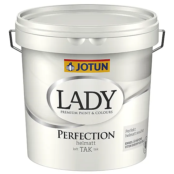 Jotun Lady Perfection tak hvit 2,7 liter