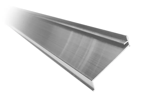 Vannbord aluminium under 5128 hvit 1,65 m