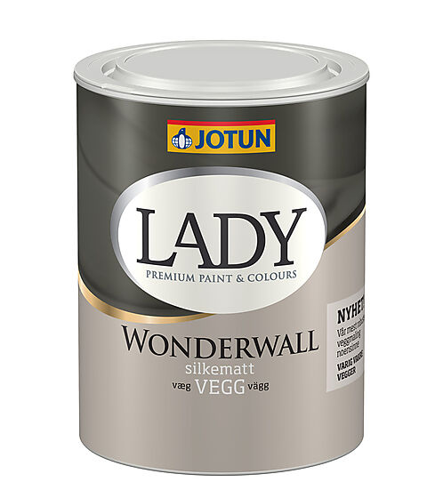 Lady Wonderwall veggmaling hvit 0,68 liter