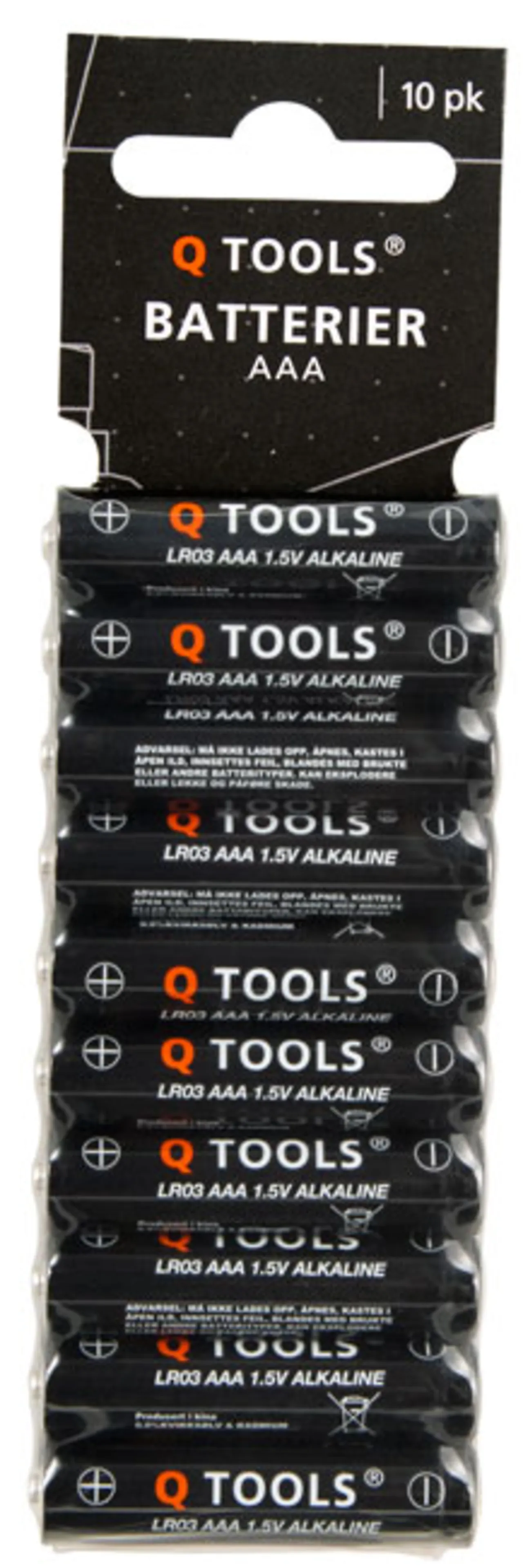 Q-tools batterier aaa pakke á 10 stk