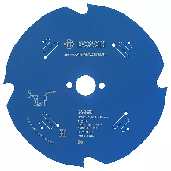 Sirkelsagblad expert fiber cement 165x20x2,2 mm 4 tenner
