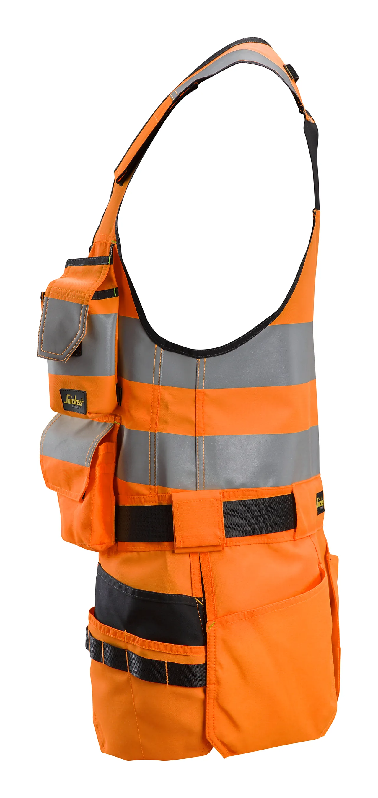 Håndverksvest 4230 AllroundWork kl.1 HiVis oransje/sort L null - L - 3 - Miniatyr