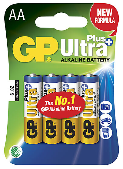 Batteri ultra plus alkalisk AA/LR6 gp 15aup-c4 4 stk