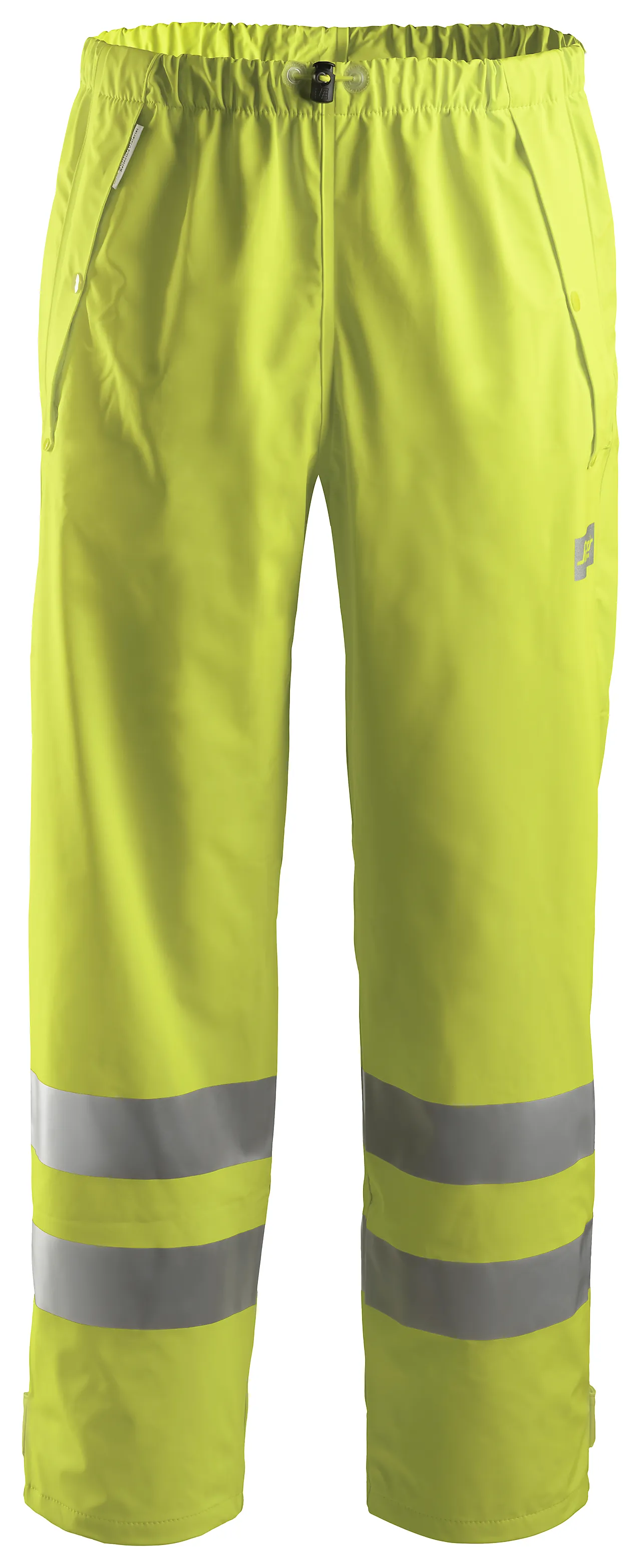 Regnbukse 8243 PU High Vis kl.2 gul L