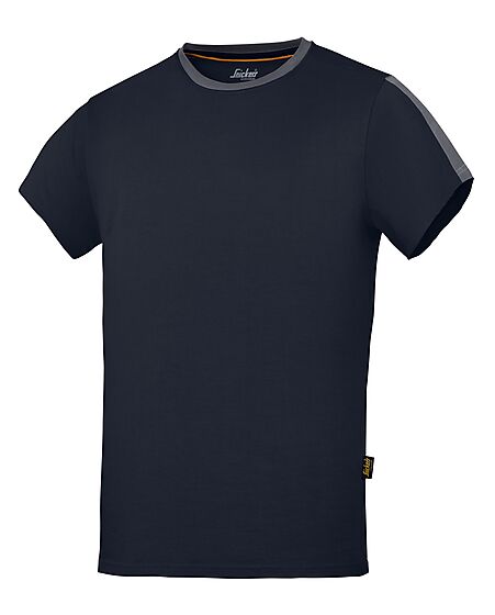 T-skjorte 2518 mblå/mgrå M allround 100% bomull